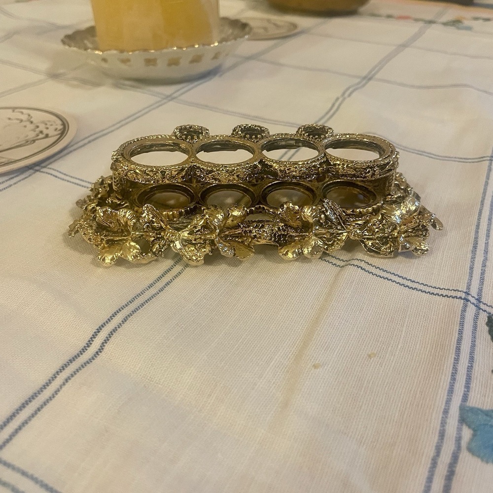Vintage Ornate Gresco/Ormolu Lipstick Holder Vanity  Hollywood Regency